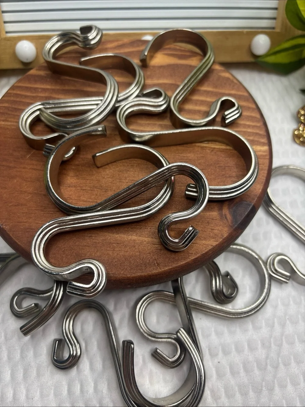 (LOT OF 12) Metal S Hook 1-3/4